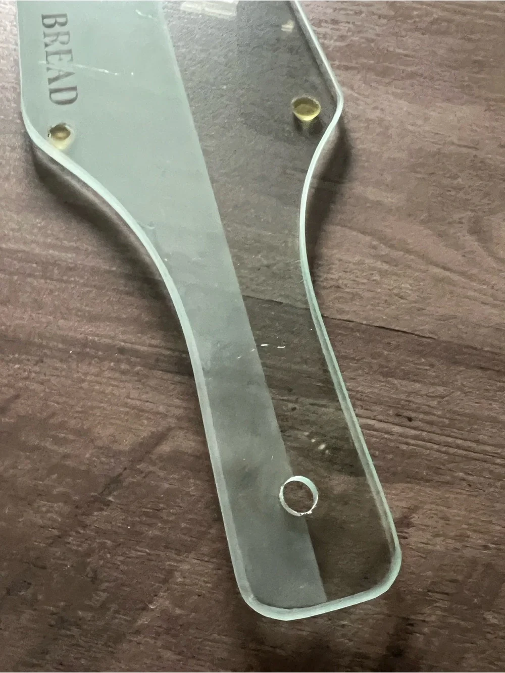 Glass Bread Cutting/Serving Board - Clear